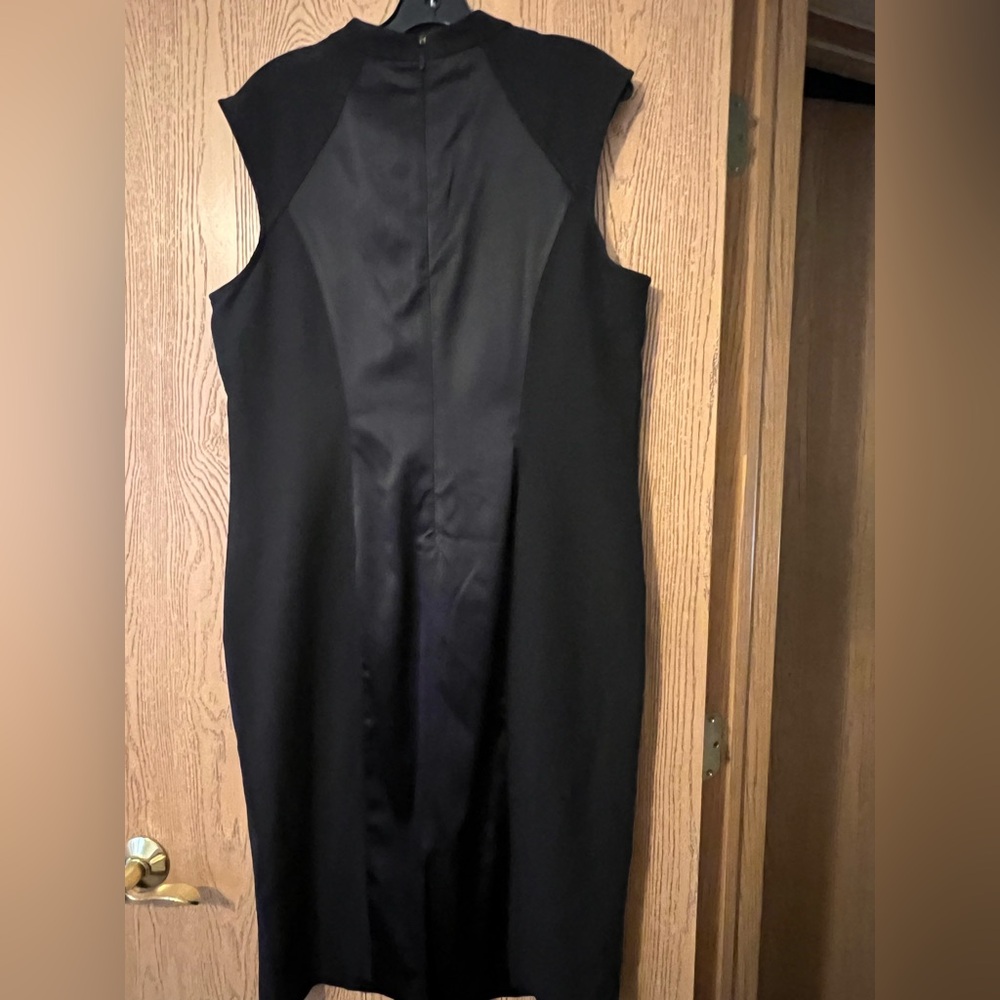 Eva Mendes for New York & Company Black Midi Dress